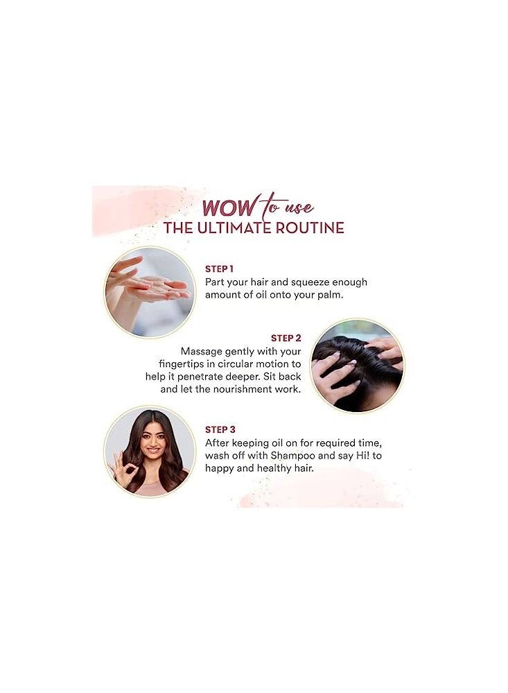 WOW Skin Science Onion Hair Oil for Hair Growth and Hair Fall Control