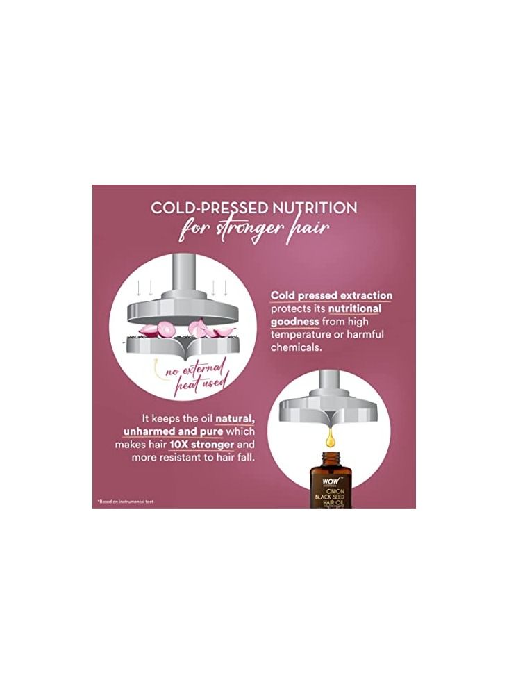 WOW Skin Science Onion Hair Oil for Hair Growth and Hair Fall Control