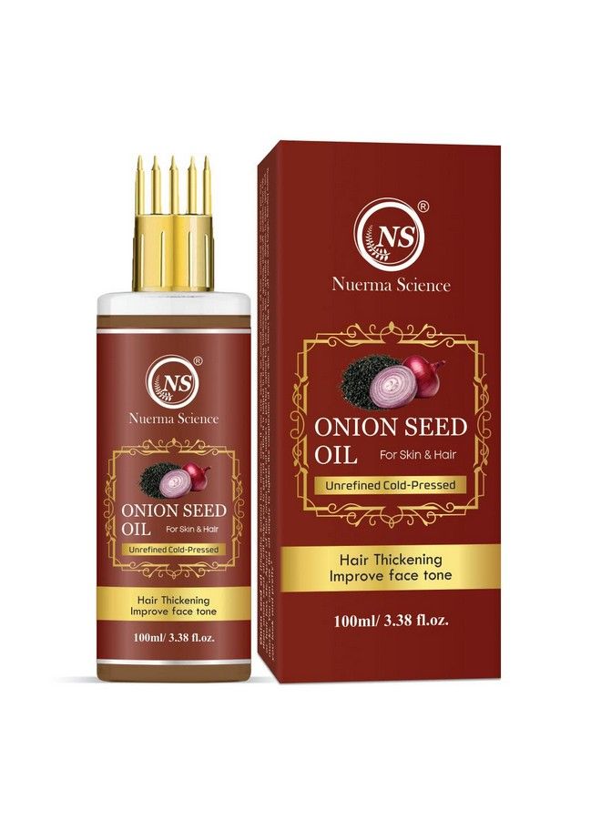 Onion Black Seed Hair Oil With Comb Applicator For More Deep Root Nourishment Enriched With 14 Cold Pressed Oils100 Ml