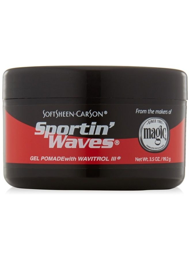 Sportin' Waves Gel Pomade with Wavitrol III, 3.5 oz