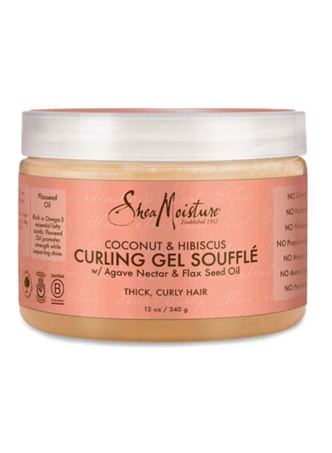 Coconut & Hibiscus Curling Gel Souffle orange 340grams