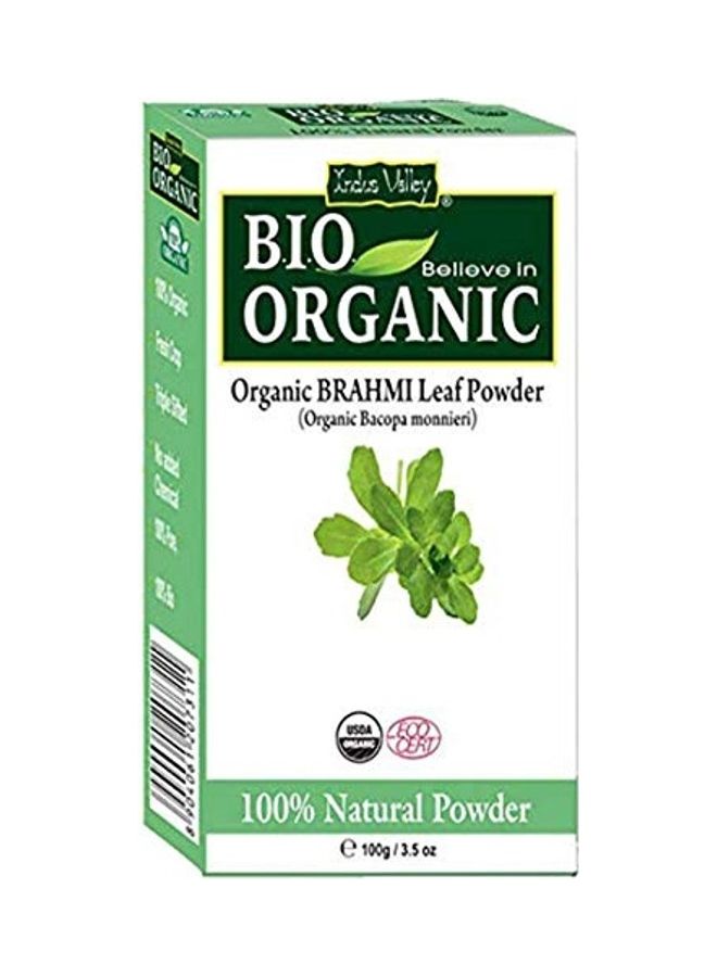 2-Piece Bio Organic Natural Brahmi And Bhringraj Powder Multicolour 200grams