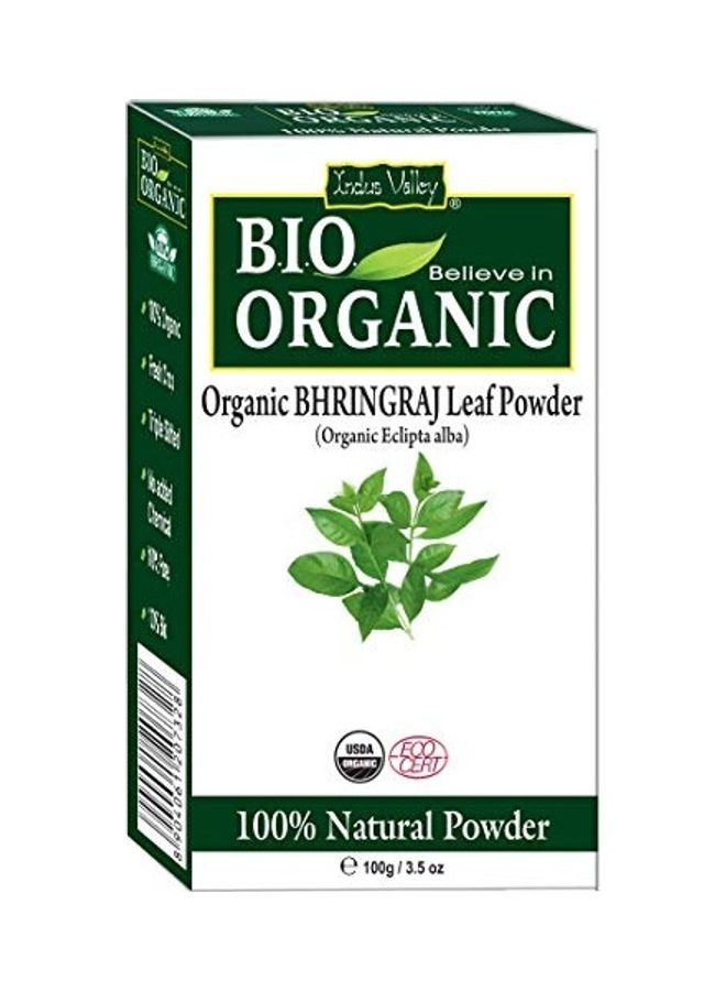 2-Piece Bio Organic Natural Brahmi And Bhringraj Powder Multicolour 200grams