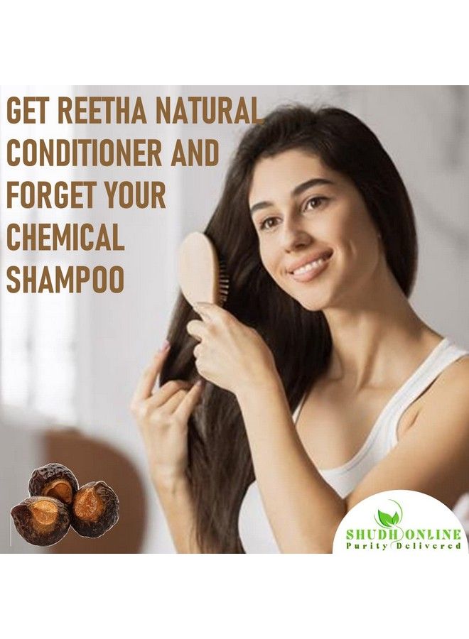 Organic Reetha Powder Kunkudukai Powder Aritha Ritha Soapnut (500 Grams) For Hair Growth Hair Wash Scalp Treatment Skin Care