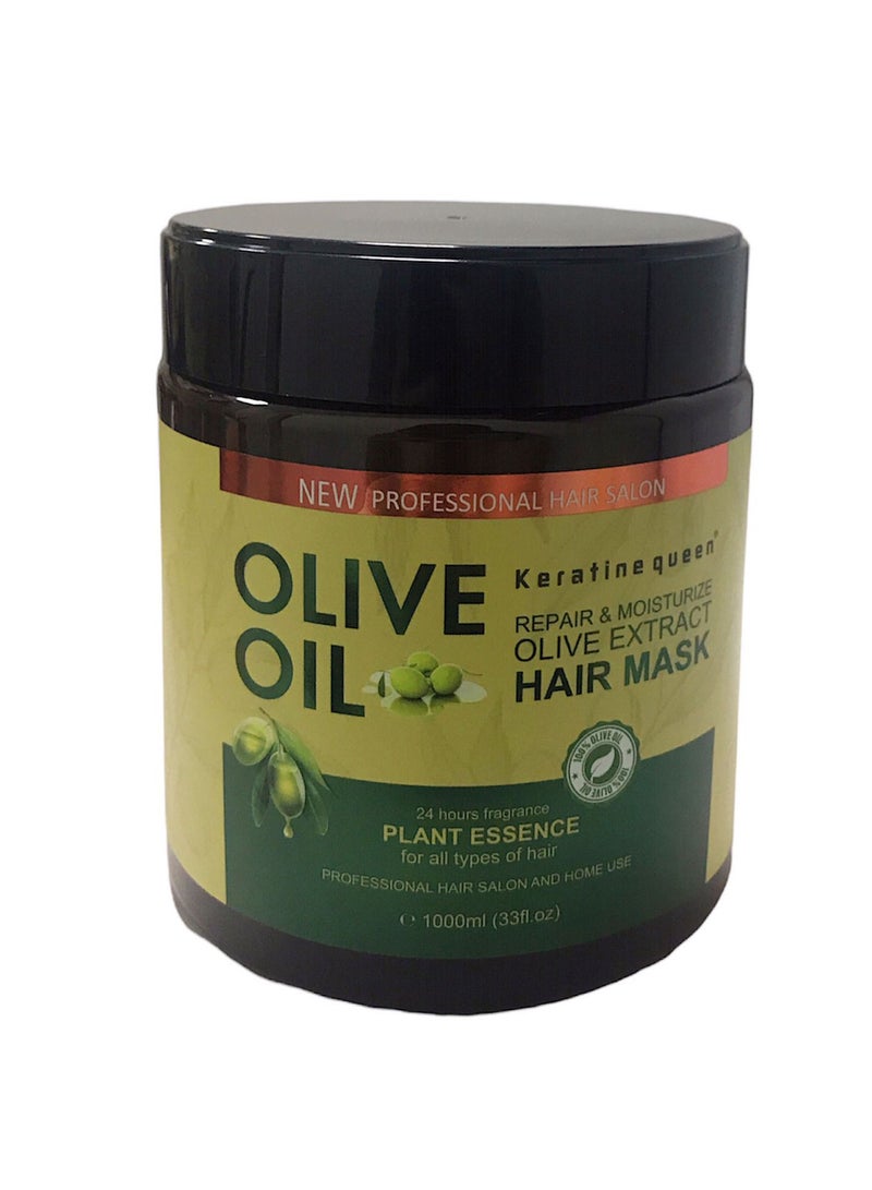 Keratine Queen Olive Oil Repairing & Moisturizing Hair Mask 1000ml