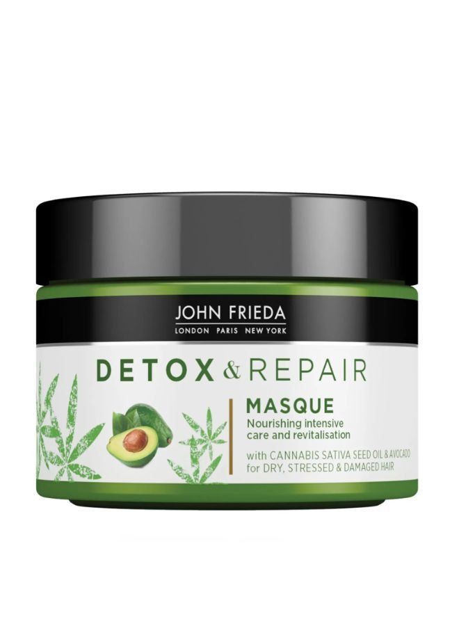 Detox and Repair Hair Masque For Dry Stressed & Damaged Hair 250ml