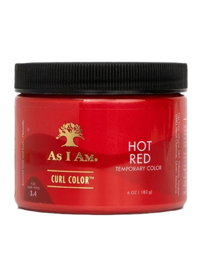 Hot Red Curl Colour