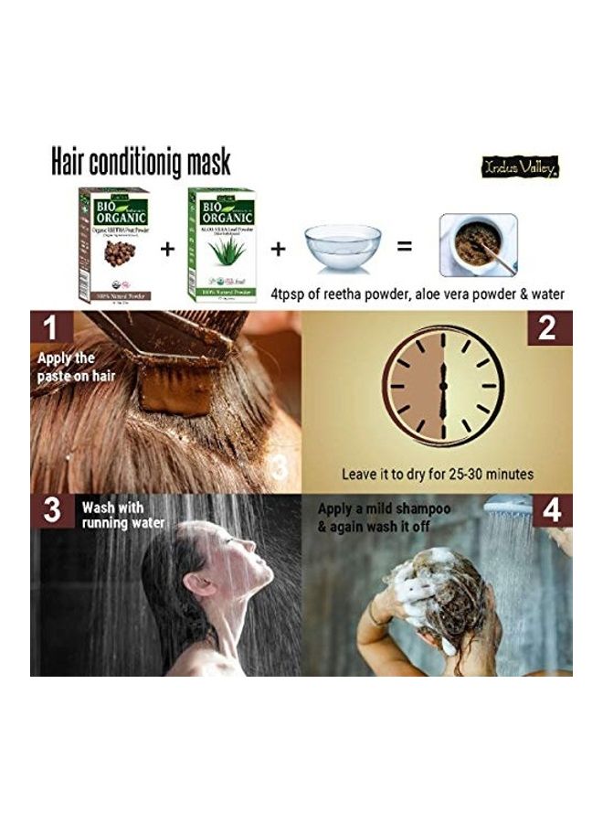 Bio Organic Reetha Fruit Powder Combo Pack Brown 2 x 100grams