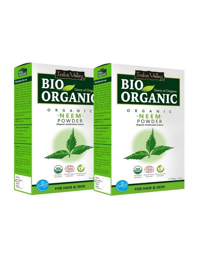 Neem Powder ; Azadirachta Indica 100% Organic & Chemical Free Hair Cleanser For Healthy Hair (100G *2=200G)