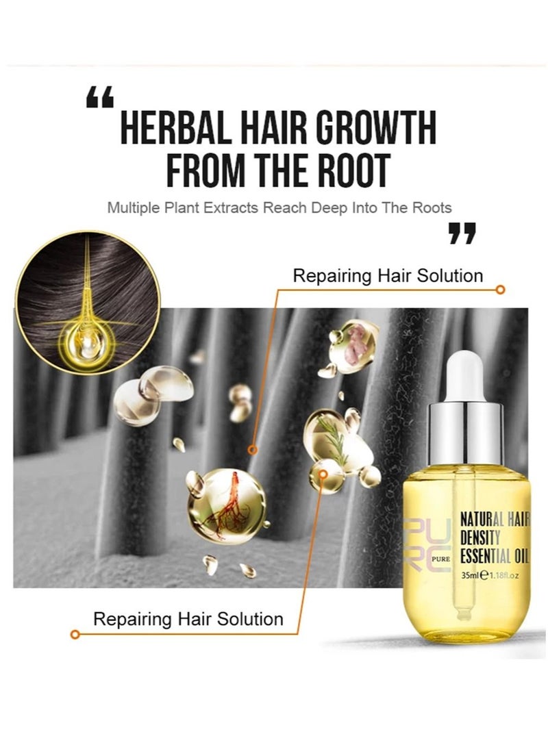 Natural Hair Growth Essence Thickener Regrowth Hair Serum Treatments Oil Fast Grow Hair for Hair Loss Care Product