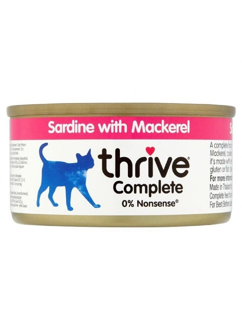 Sardine with Mackerel Cat Wet Food 12x75g