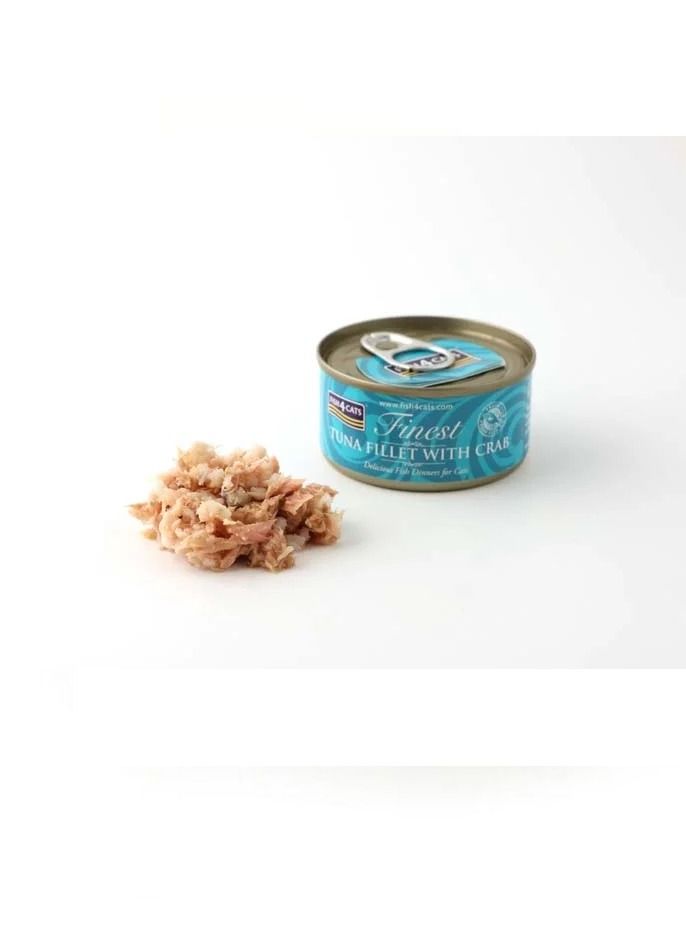 Tuna Fillet with Crab Cat Wet Food 10X170G