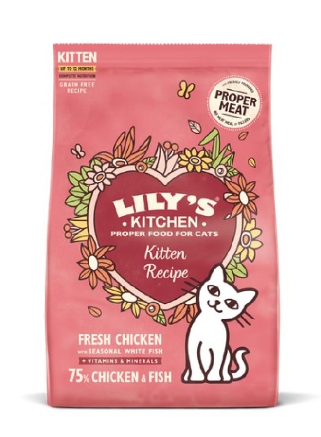 Chicken and White Fish Kitten Dry Food 800g