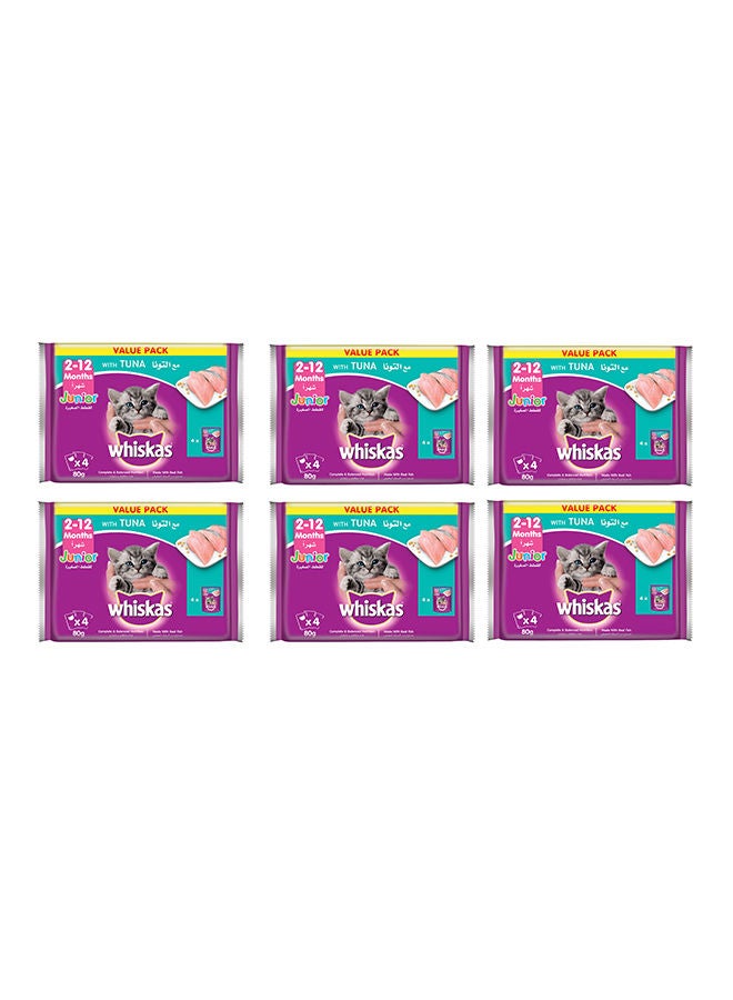 Kitten Tuna 4 Pieces Pack of 6 Purple 80grams