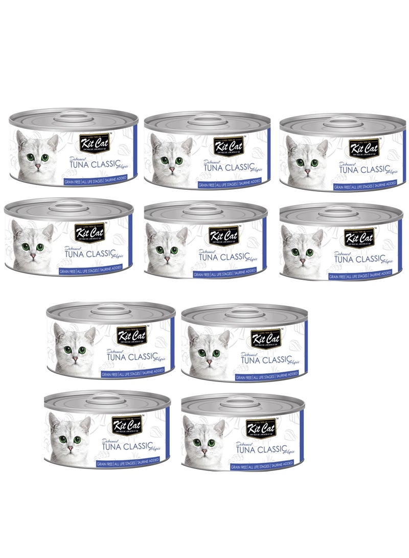 10Pc Tuna Classic Cat Wet Food 80g