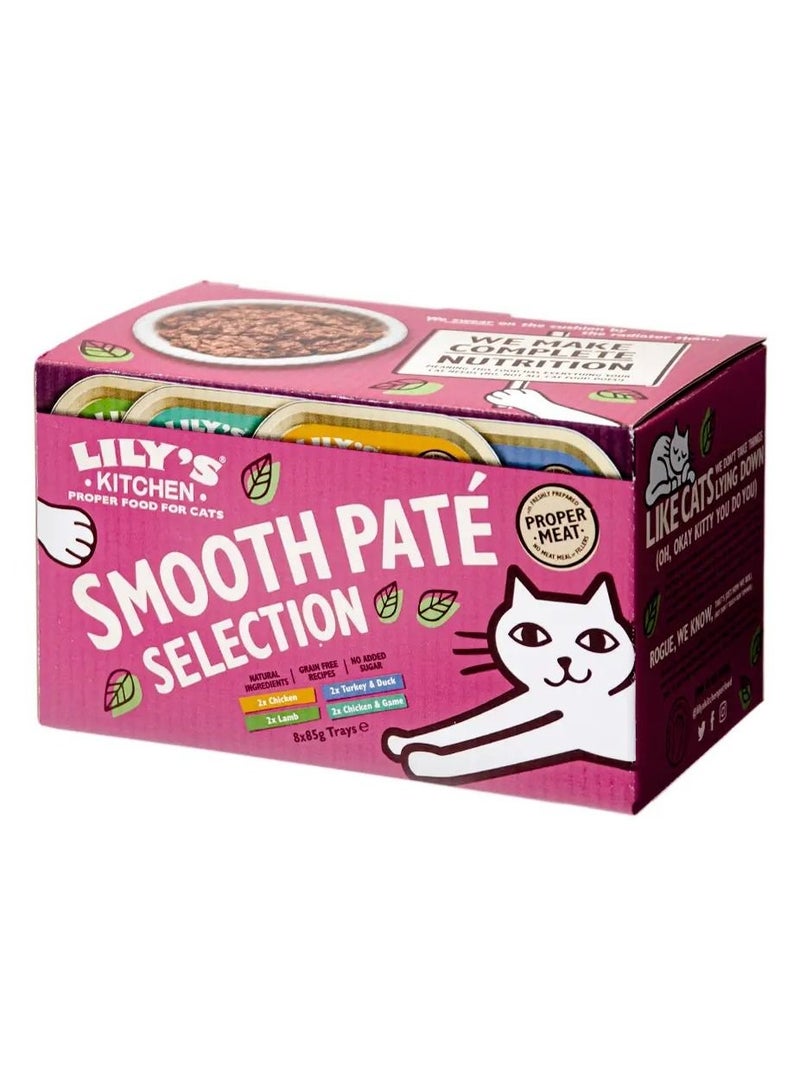 Smooth Pate Selection Multipack Cat Wet Food 8 x 85g