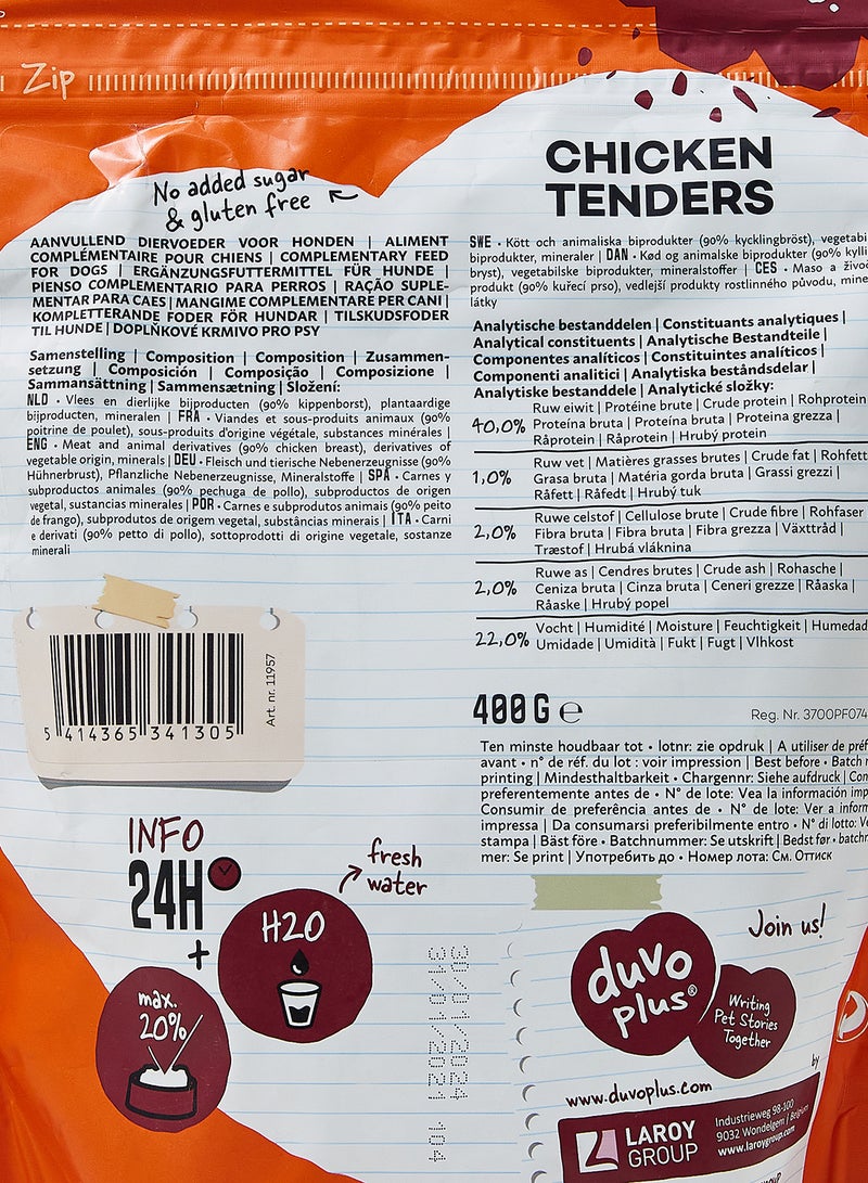 Chicken Tenders Dog Snack 400grams