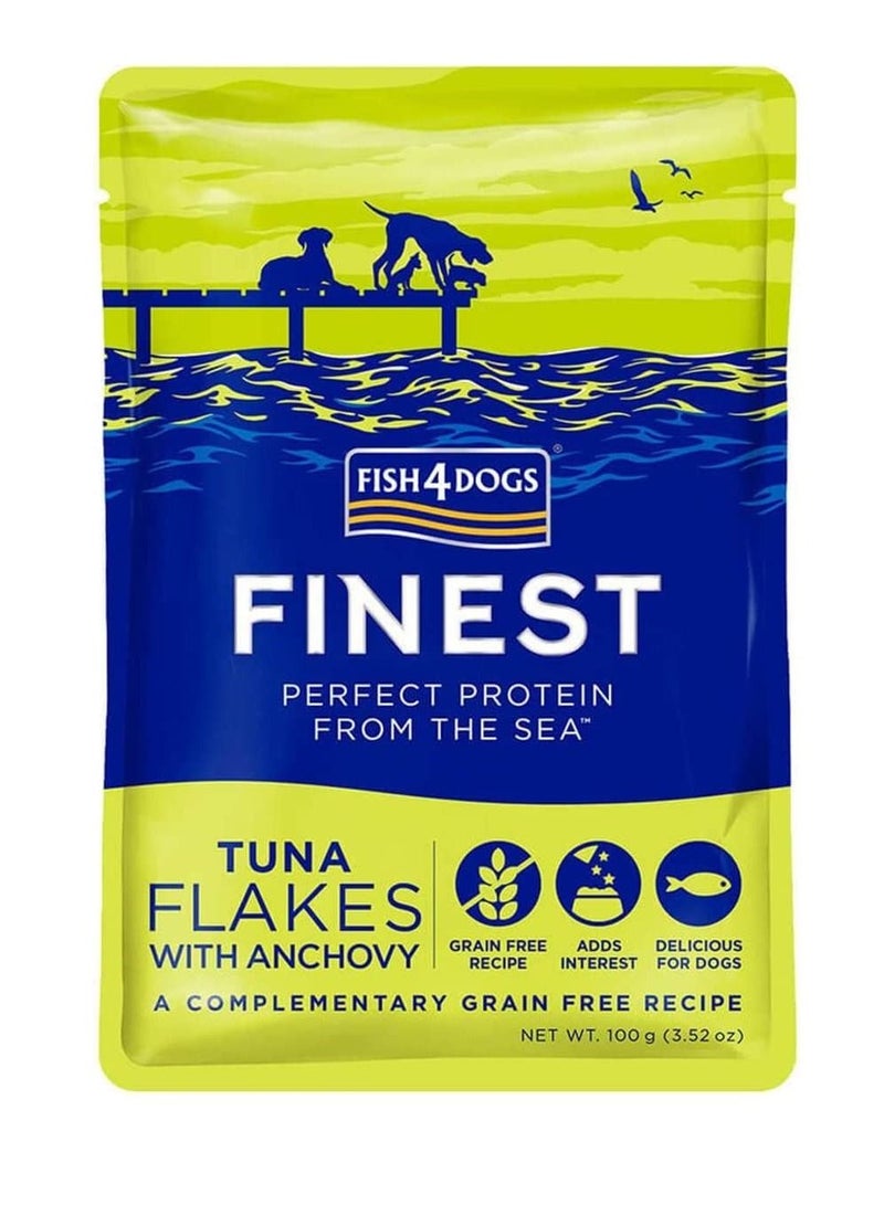 Fish4Dogs Tuna Flakes with Anchovy Wet Food 10X100G