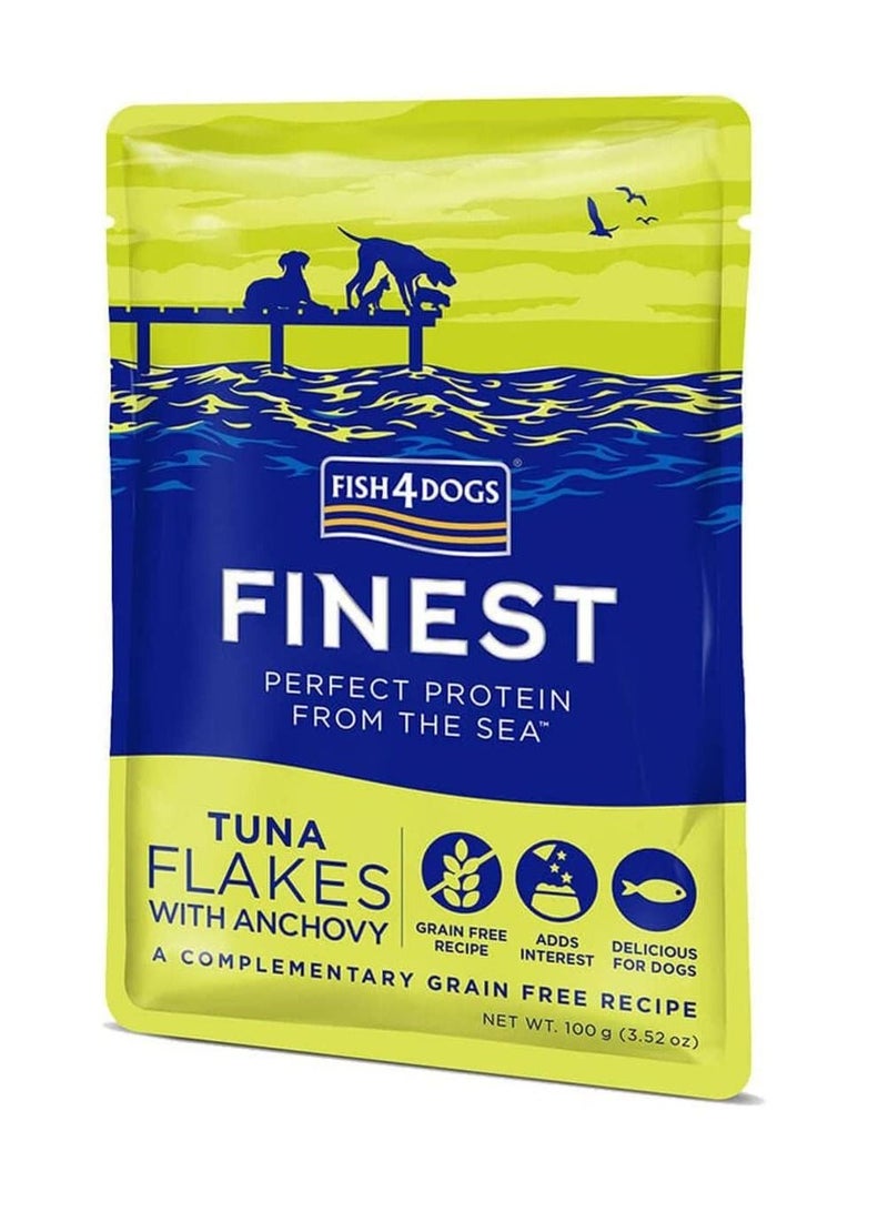 Fish4Dogs Tuna Flakes with Anchovy Wet Food 10X100G