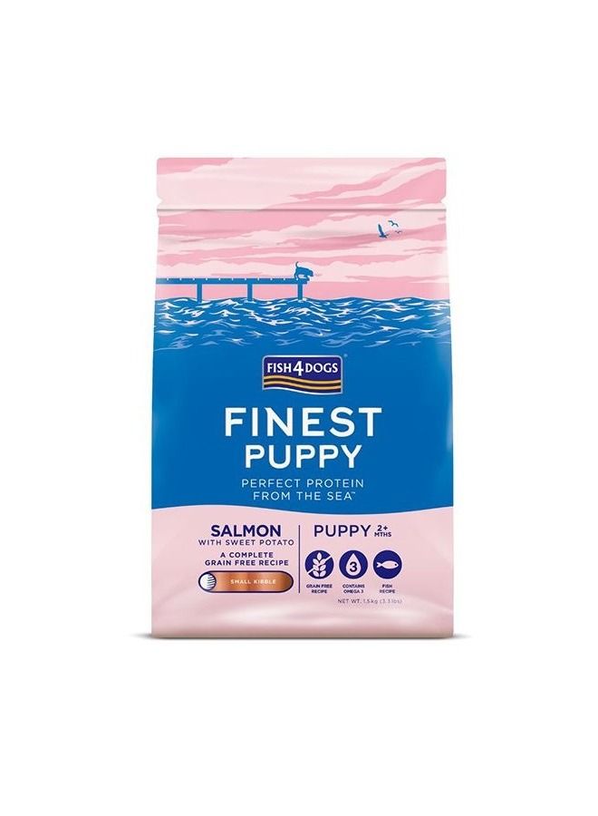 Puppy Salmon Sweet Potato Small Kibble Dry Food 1.5Kg