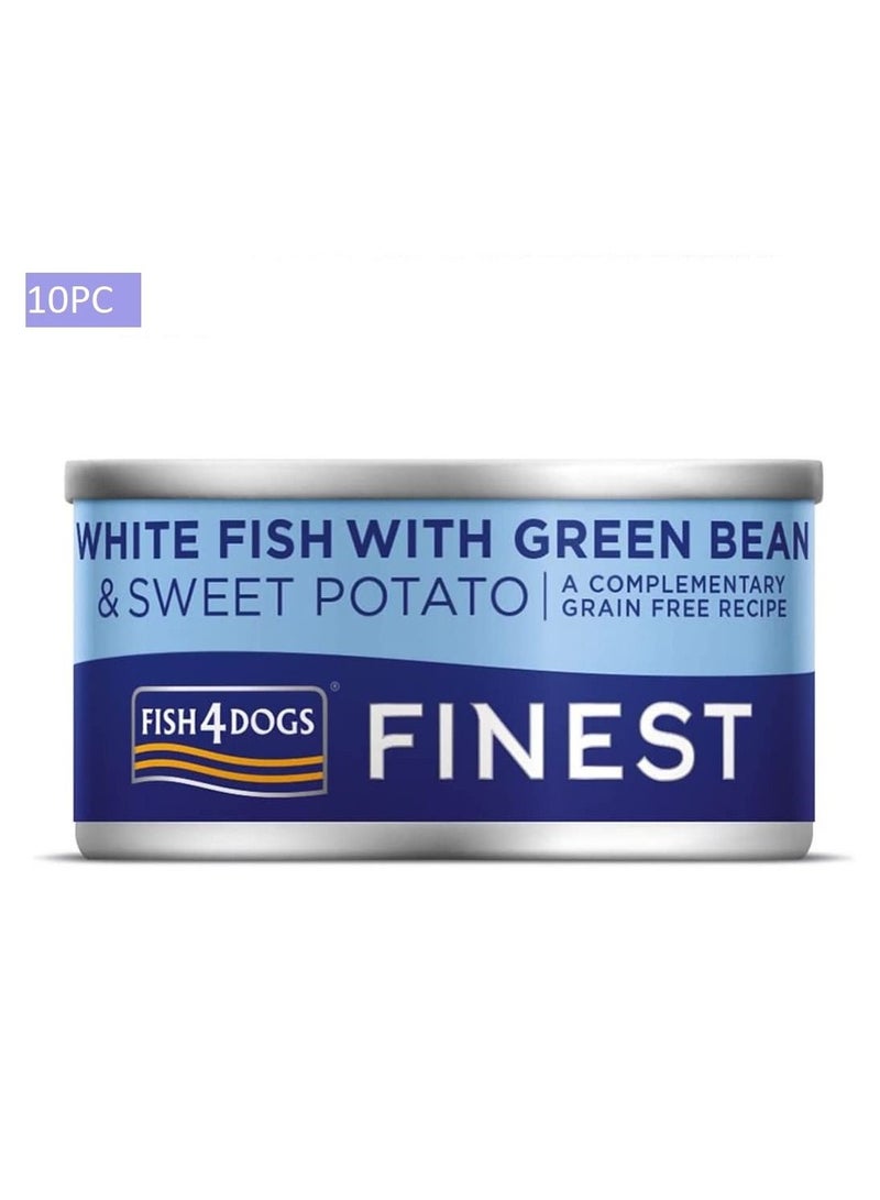 Fish4Dogs Fish with Green Bean And Sweet Potato Wet Food 10X85G