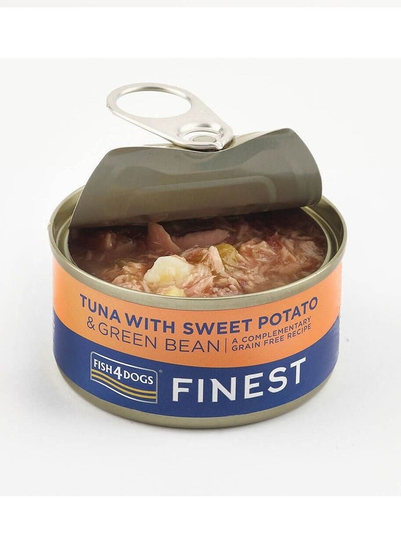 Fish4Dogs Tuna with Sweet Potato With Bean Wet Food 10X85G