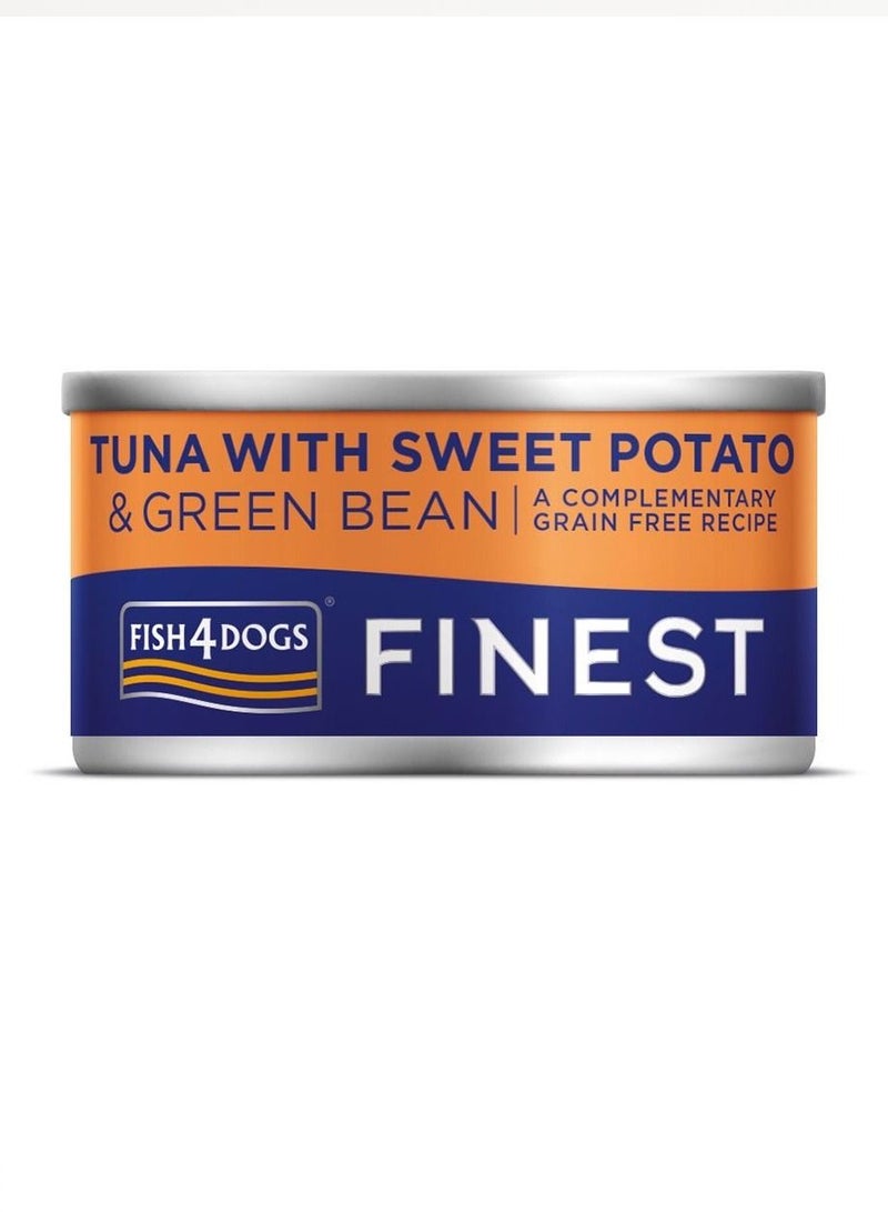 Fish4Dogs Tuna with Sweet Potato With Bean Wet Food 10X85G