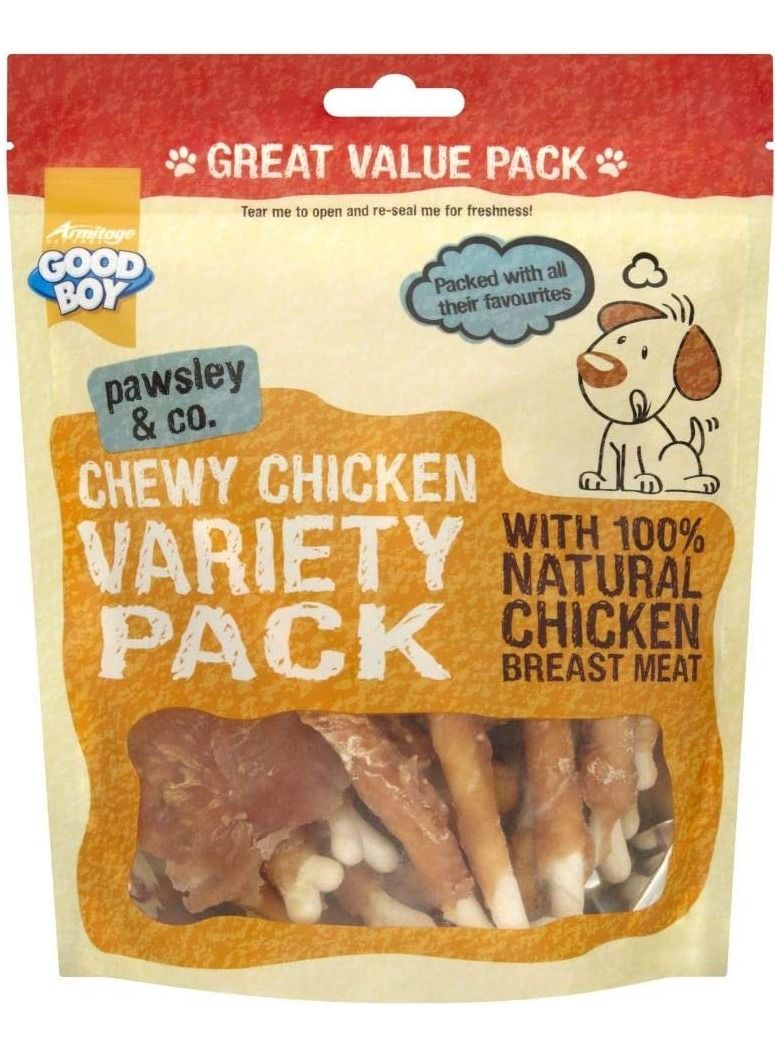 Goodboy Chewy Chicken Variety Pack Dog Treat 320g