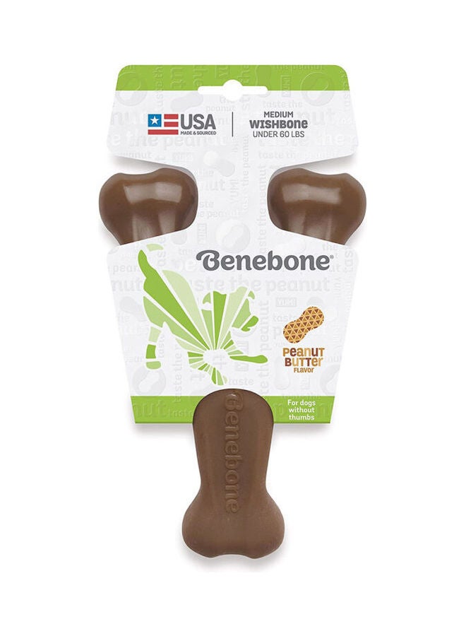 Dog Chew Toy Peanut Large Brown