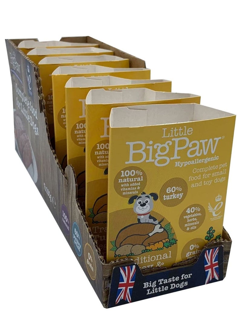 Little Big Paw Dog Turkey With Vegetable Puppies Wet Food 7X150g