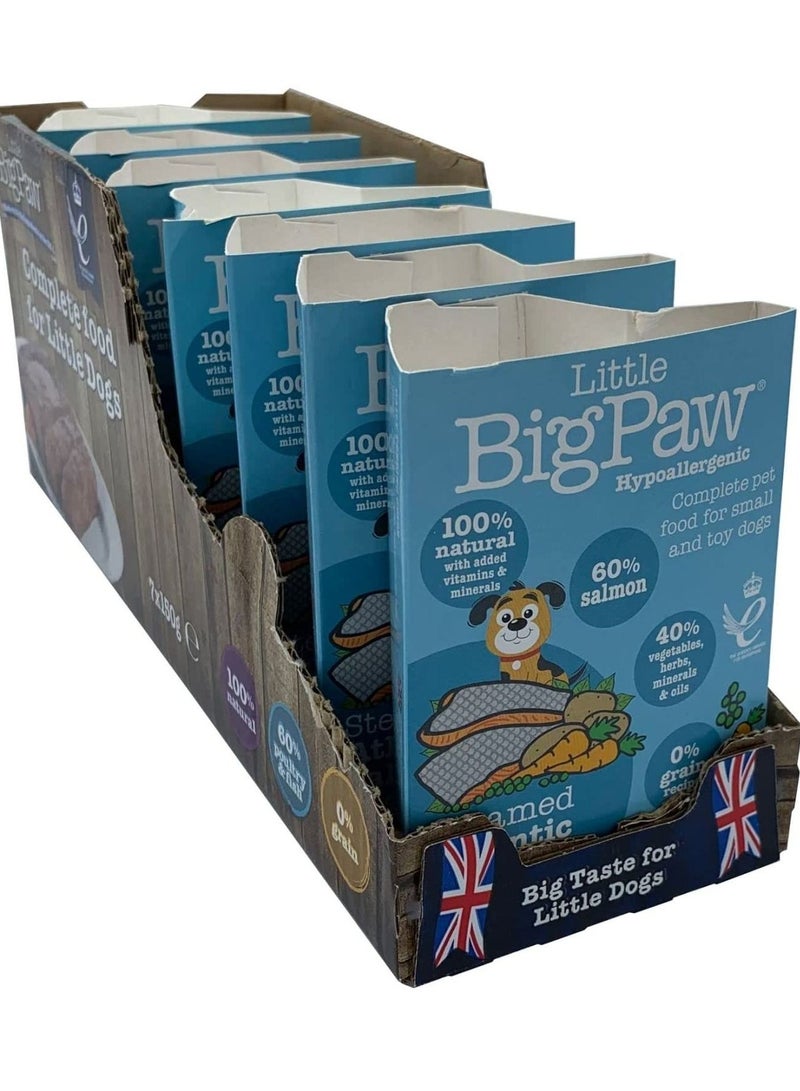 Little Big Paw Dog Salmon With Vegetable Puppies Wet Food 7x150G