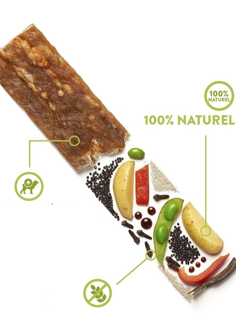 Natural Grain Free Dental Dog Treats Veggie Strip Medium 12+2pcs 360g+60g