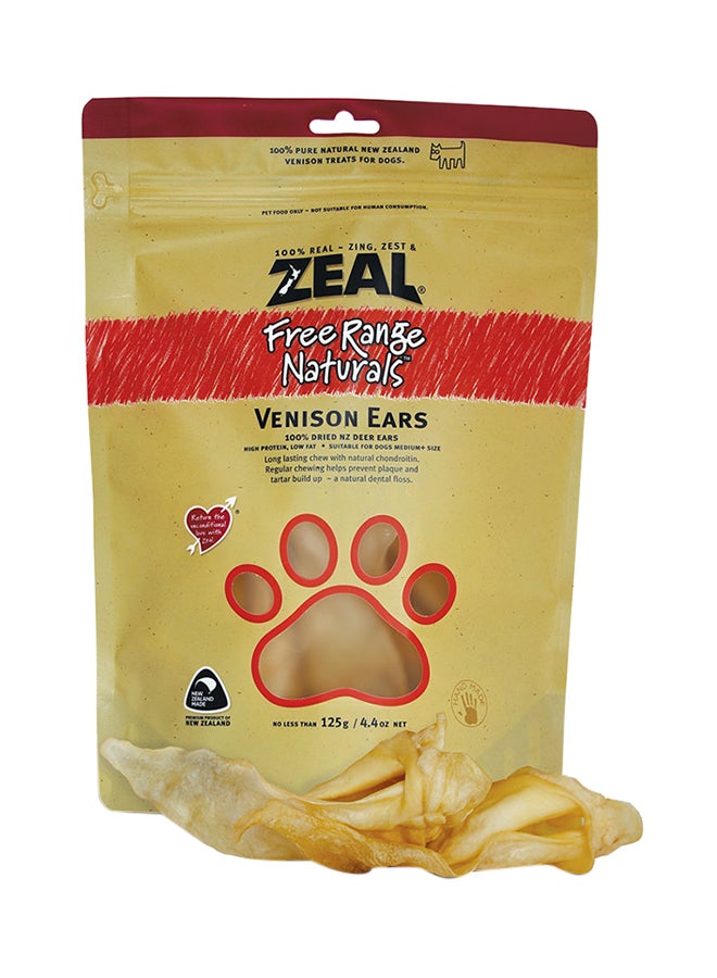 Free Range Naturals Venison Ears Brown 125grams