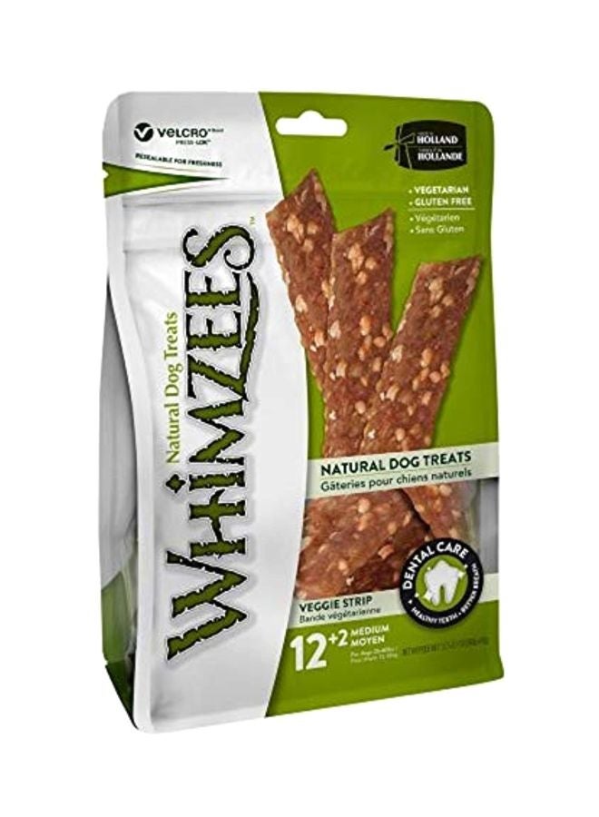 14-Piece Sausage Veggie Treats Brown 420grams
