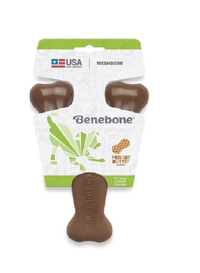 Wishbone Dog Chew Playing Toy Peanut Small