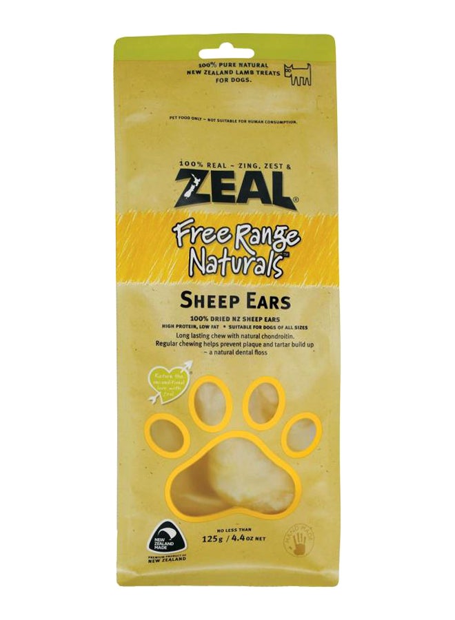 Free Range Natural Sheep Ears Treat 125grams