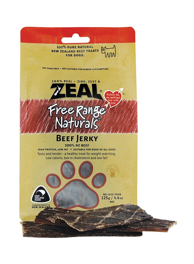 Free Range Naturals Beef Jerky Grey 125grams