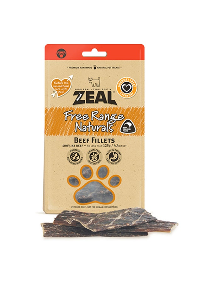 Dried Beef Fillets Multicolour 125grams
