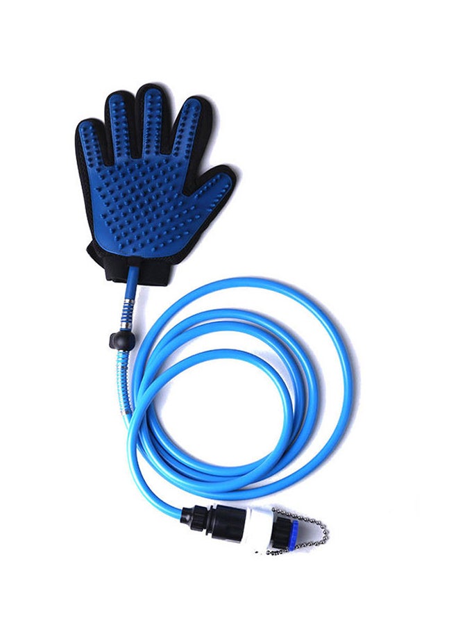 Pet Bathing Glove Tool Blue 24x16cm