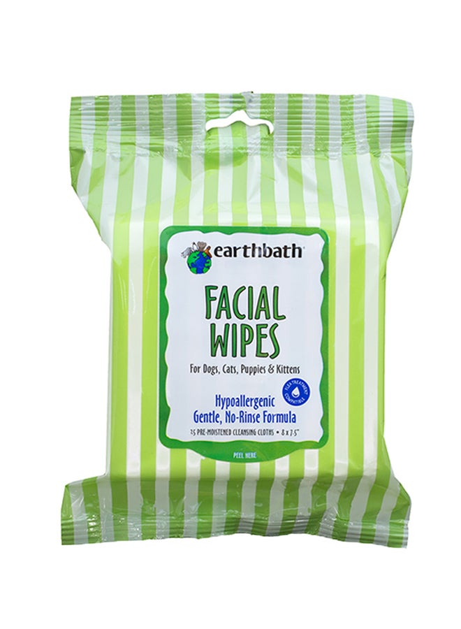 Facial Wipes Hypo-Allergenic Cucumber Melon 25 Count