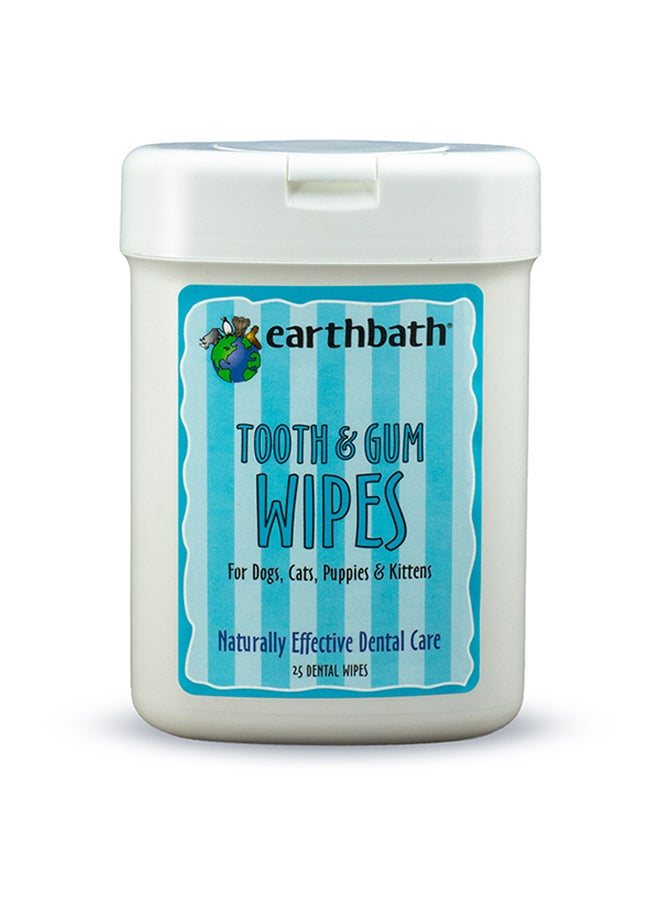 Tooth And Gum Wipes Peppermint Baking Soda 25 Count
