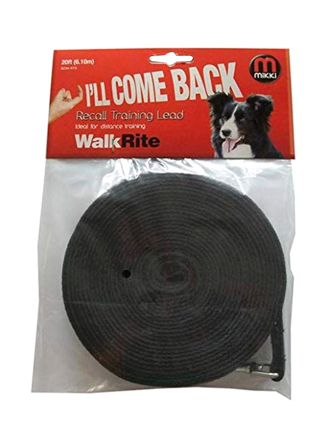 WalkRite Recall Training Lead Black 20feet