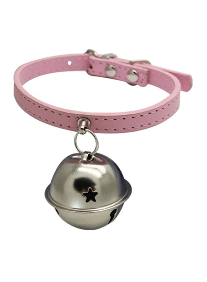 Adjustable Puppy Necklace Collar Pink/Silver