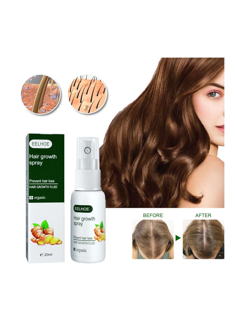 Fast Hair Growth Spray Serum Ginger Anti Hair Loss Treatment Product Prevent Thinning Dry Frizzy Repair Beauty Hair Care Essence