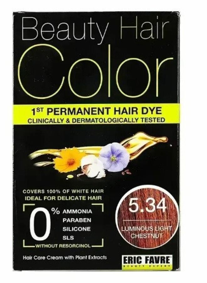 Eric Favre Beauty Hair Color 5.34 Luminous Light Chestnut