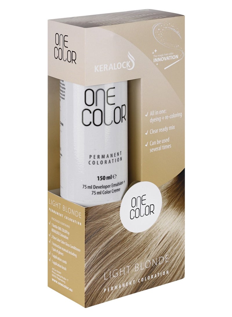 KERALOCK LIGHT BLONDE PERMANENT COLORATION HAIR COLOR DOES NOT REQUIR TO PREMIX MADE IN GERMANY-150 ML