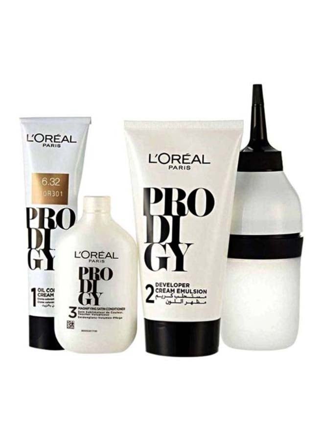 Prodigy Permanent Oil Hair Color New Amonia Free 6.32 Dark Golden Blonde