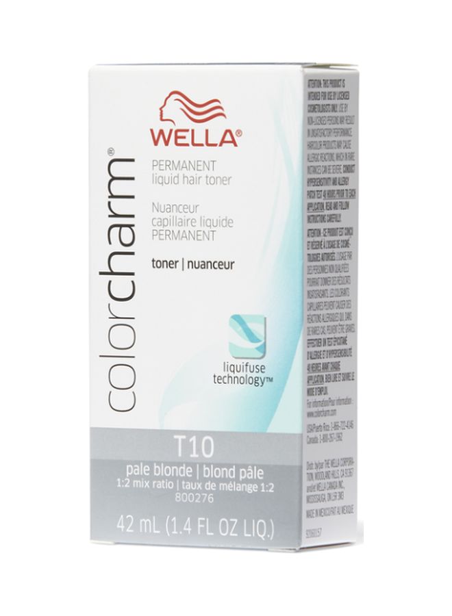 Colorcharm Permanent Liquid Hair Toner T10 Pale Blonde 42ml