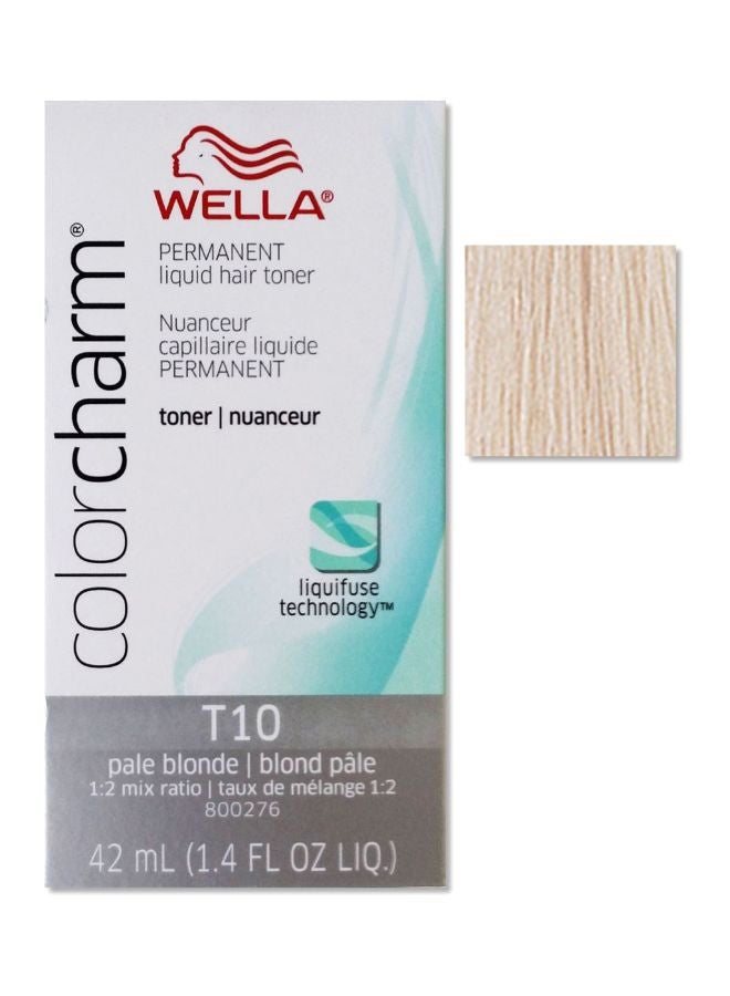 Colorcharm Permanent Liquid Hair Toner T10 Pale Blonde 42ml