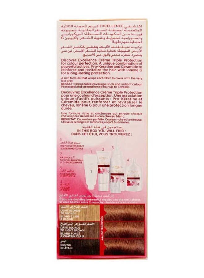 Excellence Crème Hair Color 7.7 Honey Brown